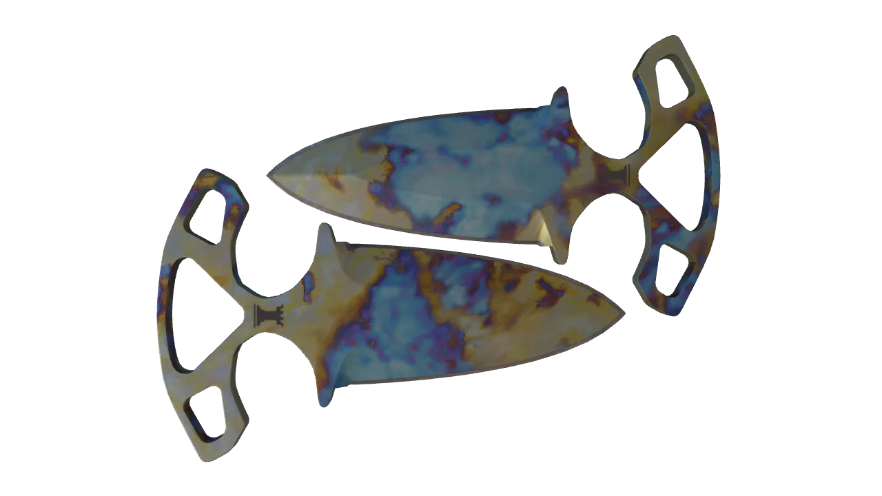 Shadow Daggers | Case Hardened seed #3, back