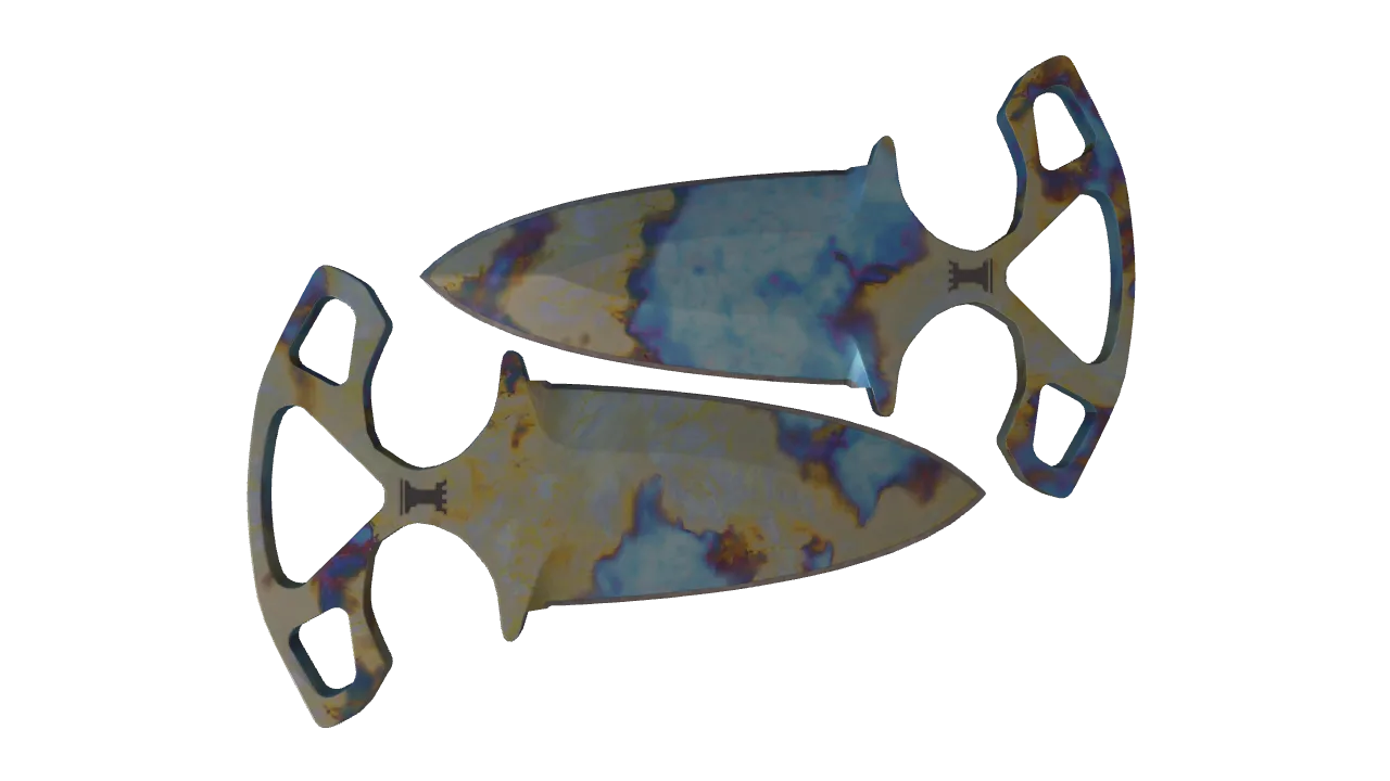 Shadow Daggers | Case Hardened seed #311, back