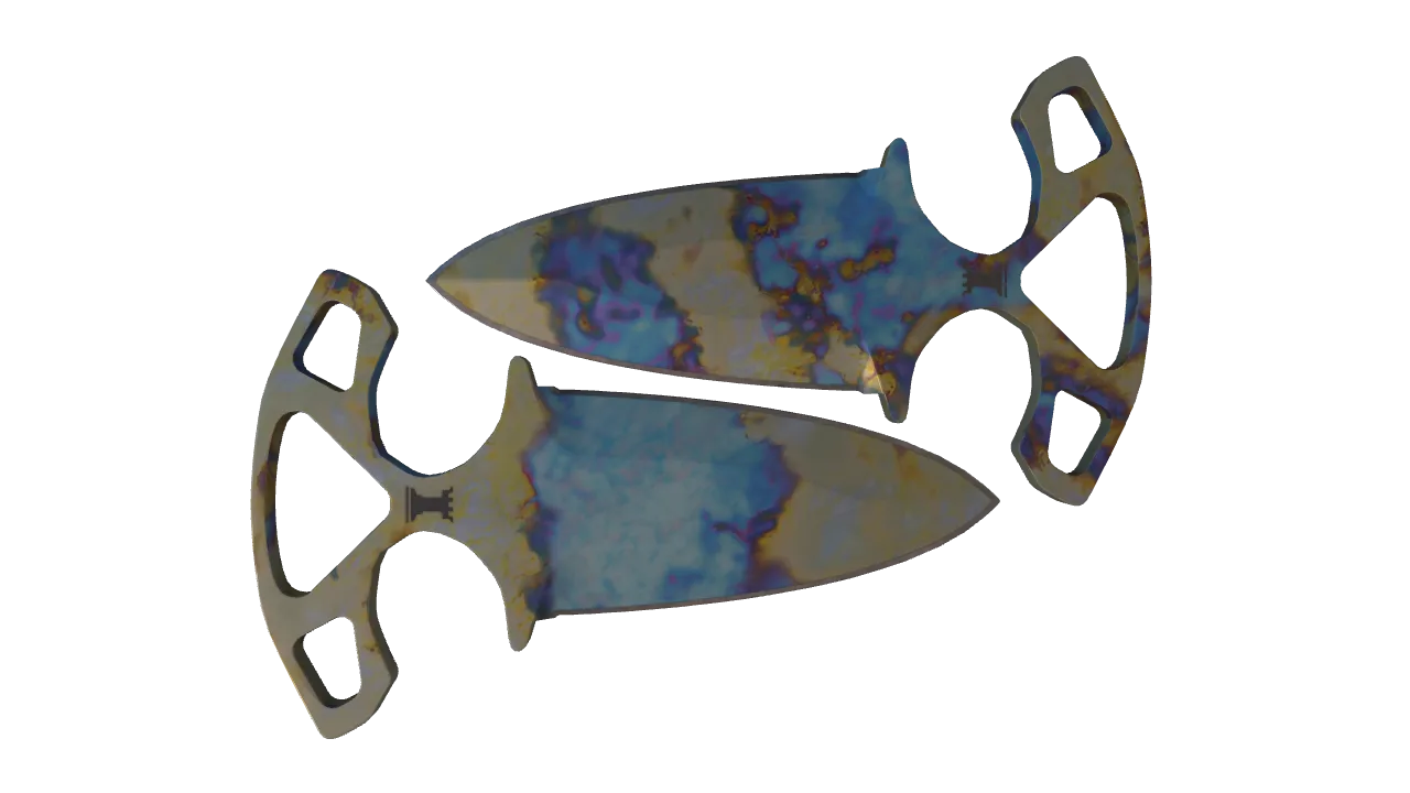 Shadow Daggers | Case Hardened seed #315, back