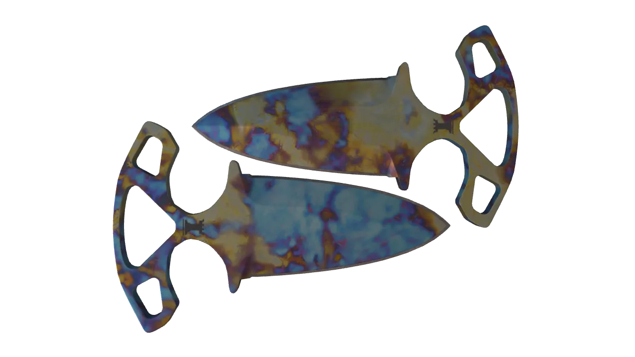 Shadow Daggers | Case Hardened seed #319, back