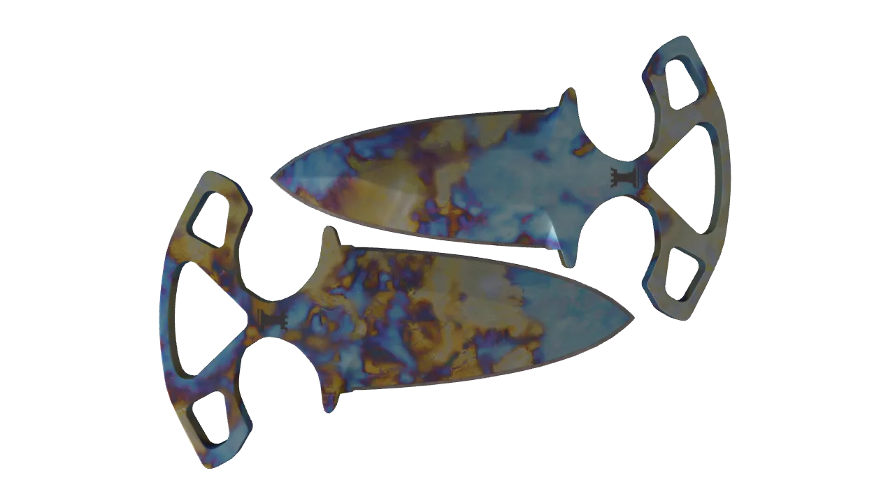 Shadow Daggers | Case Hardened seed #342, back