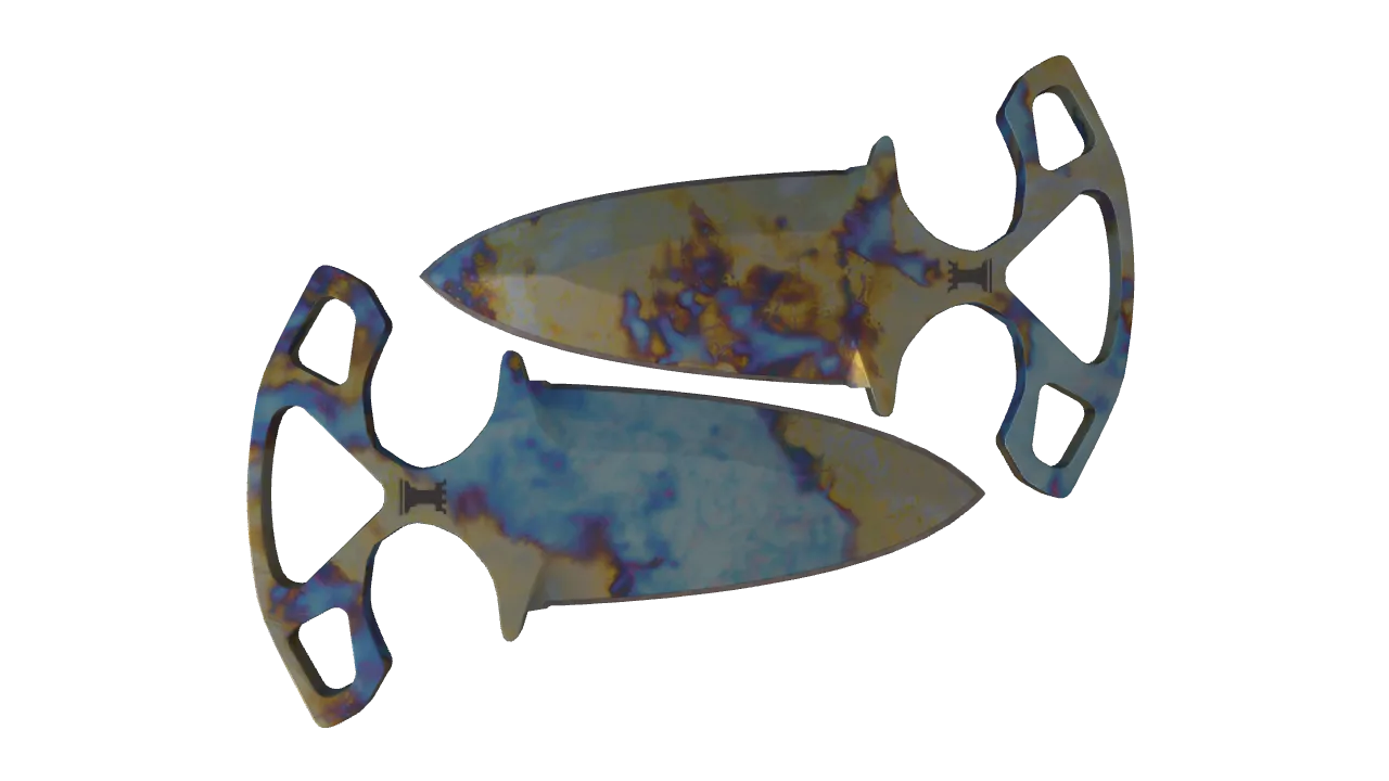 Shadow Daggers | Case Hardened seed #346, back
