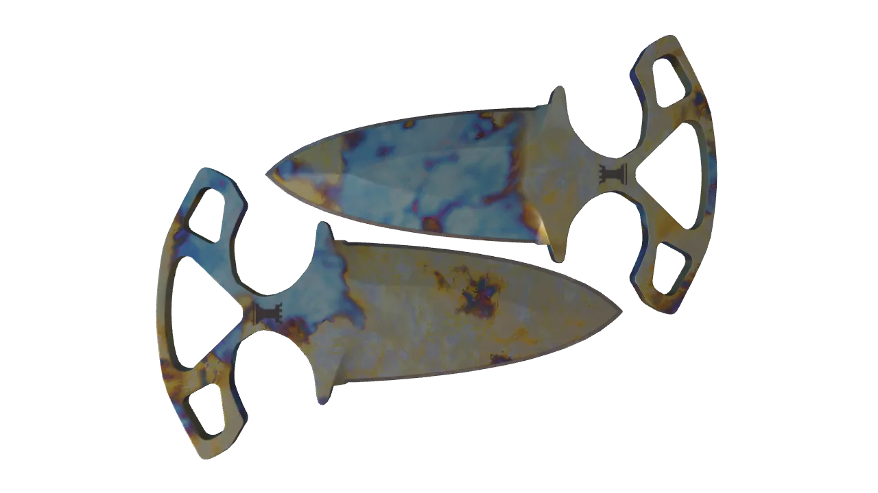 Shadow Daggers | Case Hardened seed #347, back