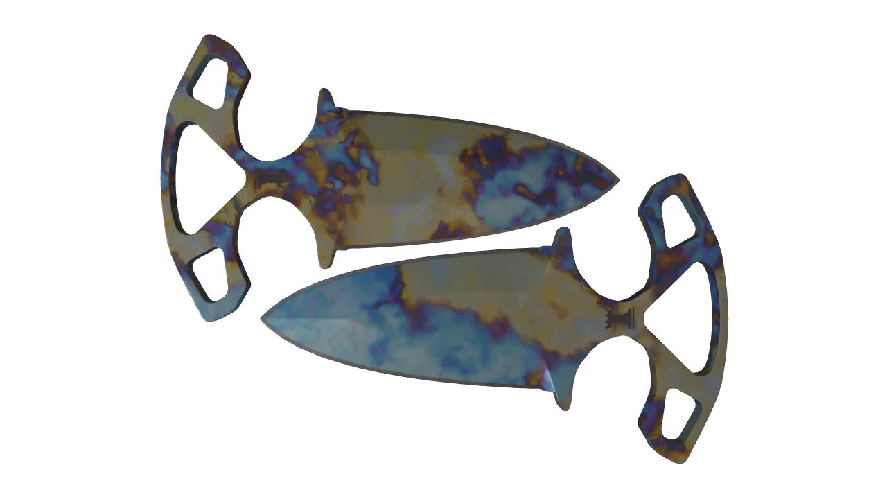Shadow Daggers | Case Hardened seed #350, front
