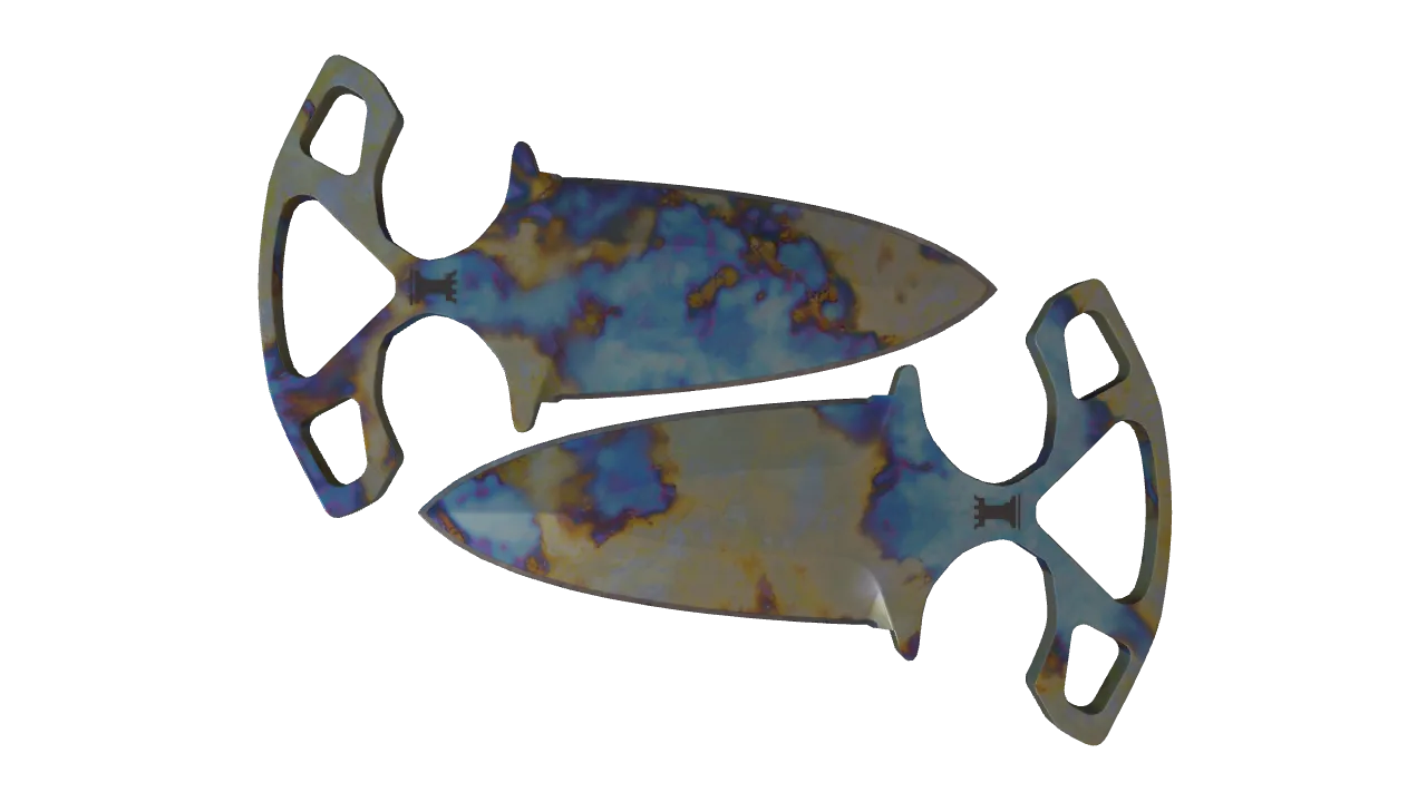 Shadow Daggers | Case Hardened seed #351, front