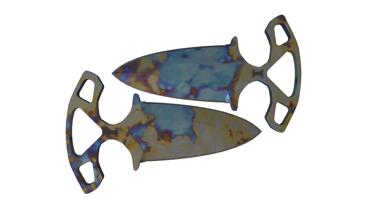 Shadow Daggers | Case Hardened seed #357, back