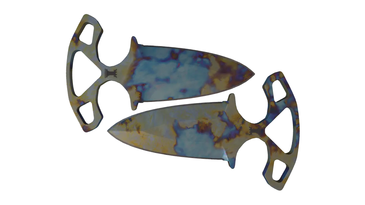 Shadow Daggers | Case Hardened seed #357, front