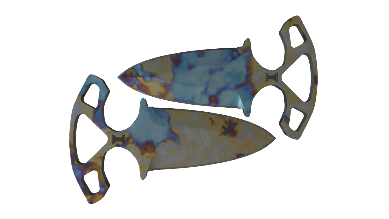 Shadow Daggers | Case Hardened seed #365, back