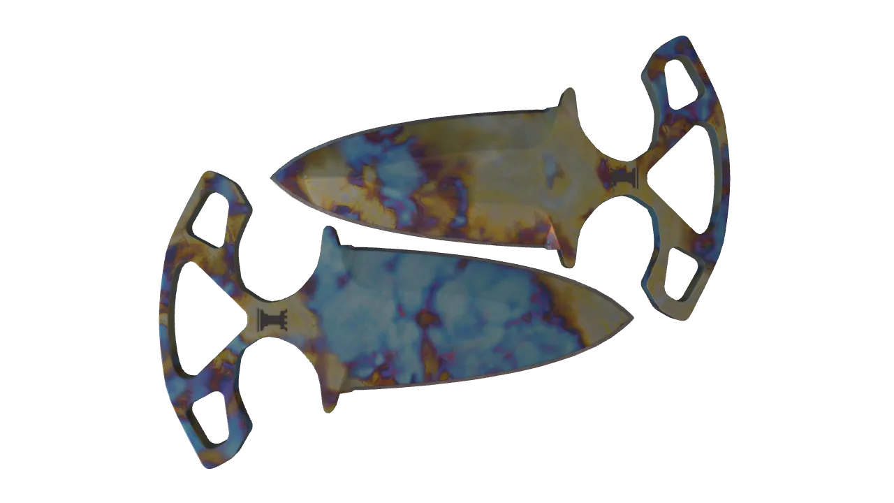 Shadow Daggers | Case Hardened seed #366, back