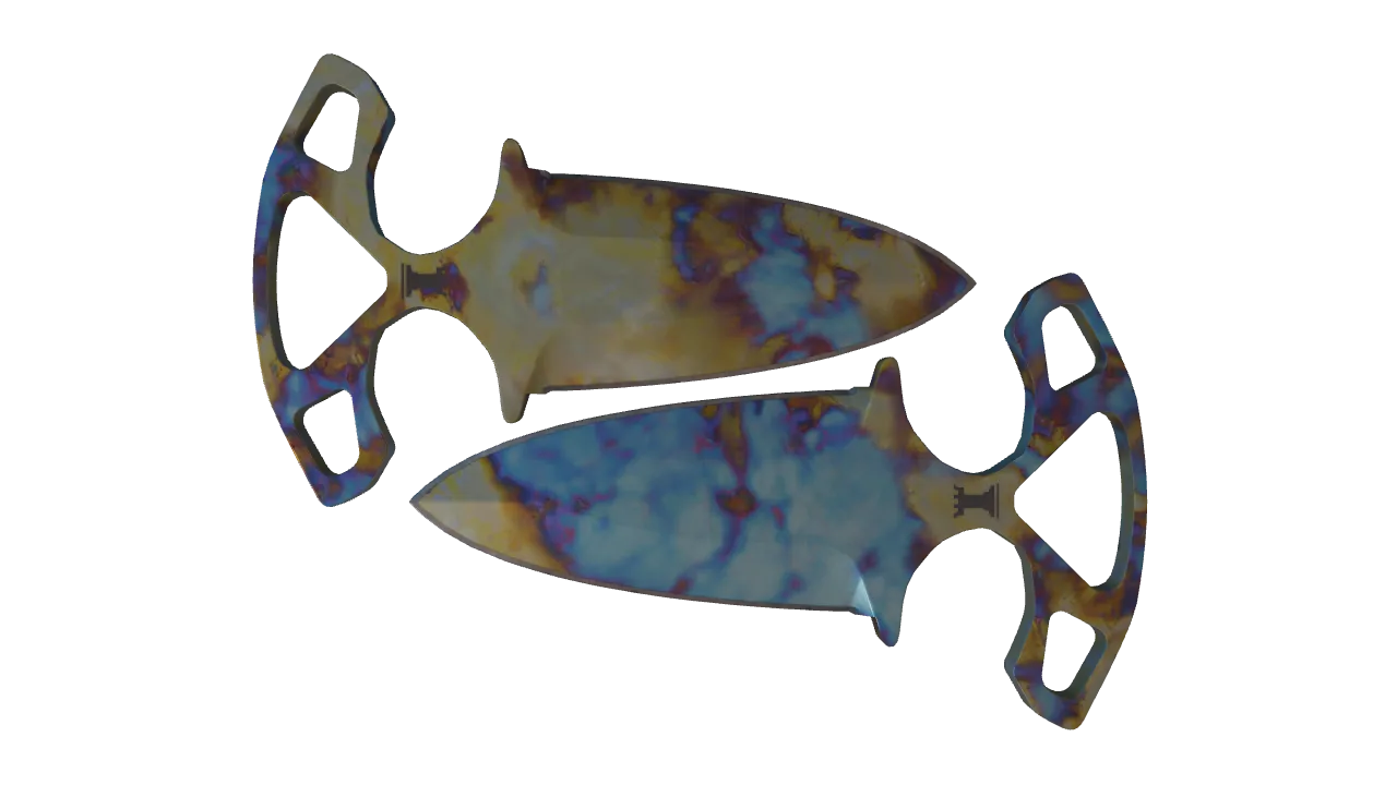 Shadow Daggers | Case Hardened seed #366, front