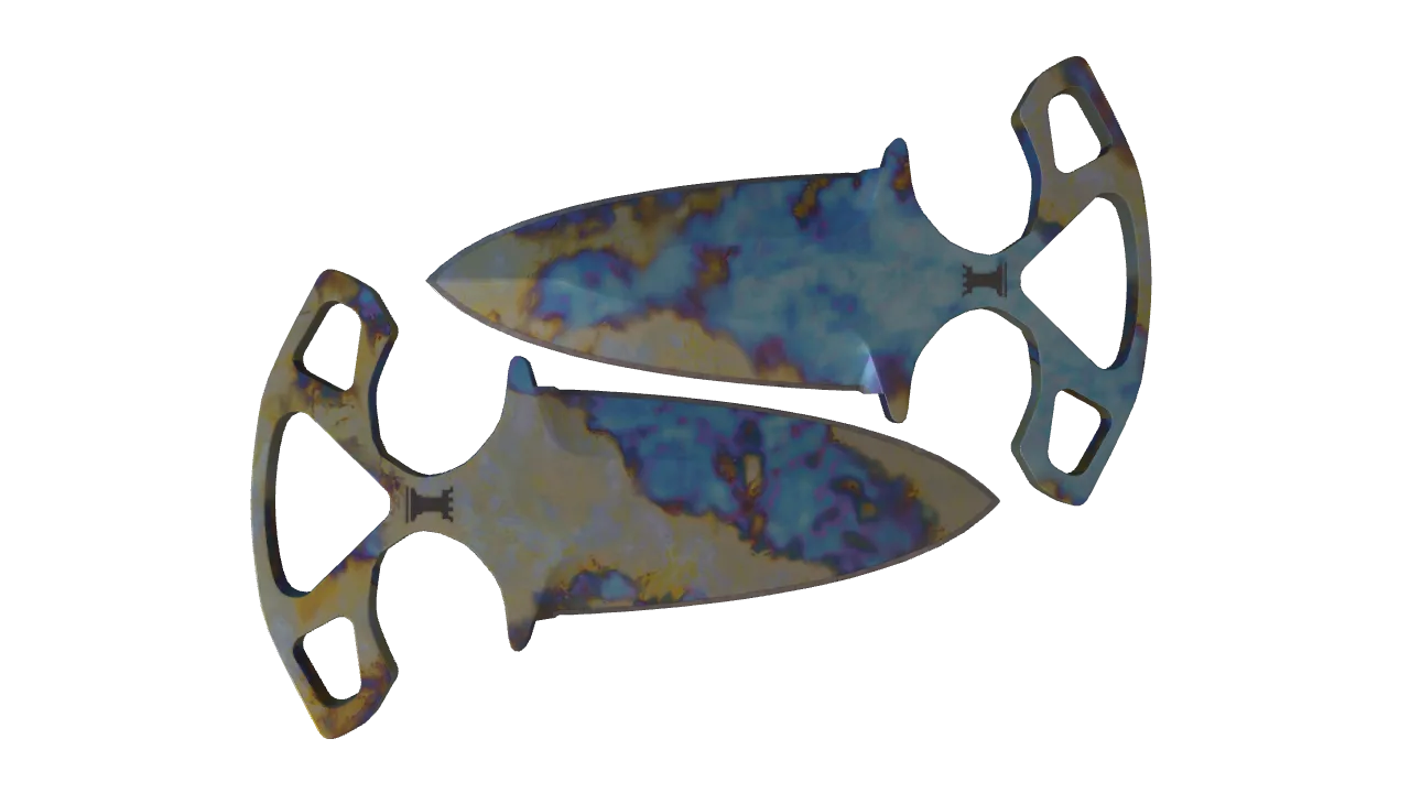 Shadow Daggers | Case Hardened seed #367, back