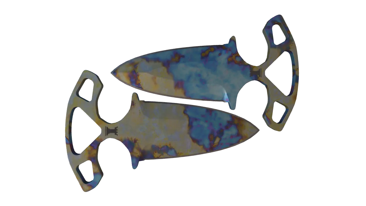 Shadow Daggers | Case Hardened seed #379, back