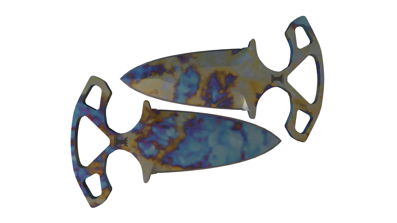 Shadow Daggers | Case Hardened seed #401, back