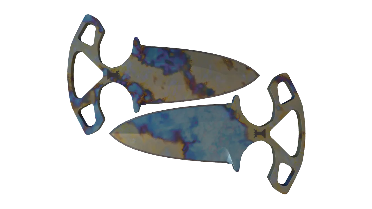 Shadow Daggers | Case Hardened seed #406, front