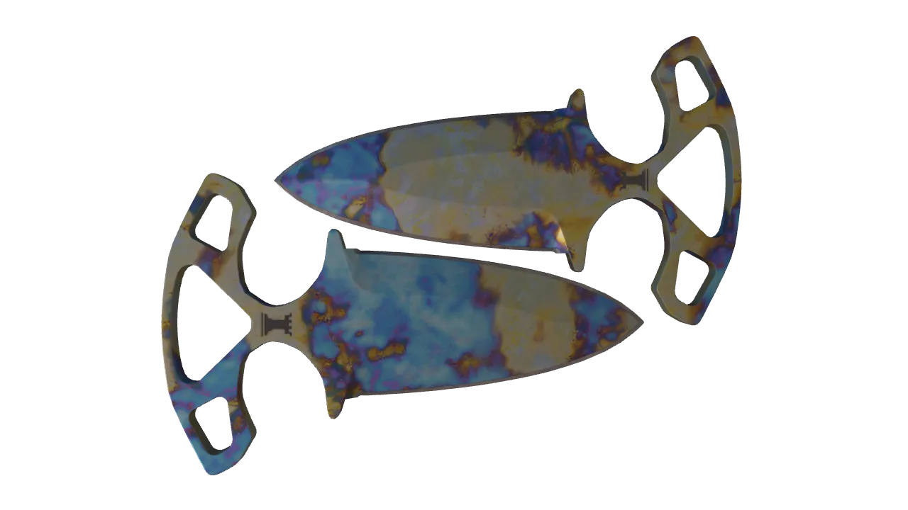 Shadow Daggers | Case Hardened seed #413, back