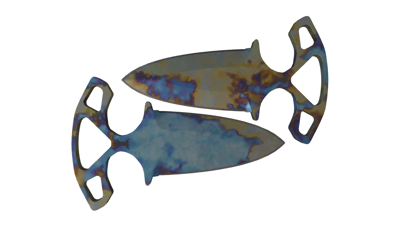 Shadow Daggers | Case Hardened seed #417, back
