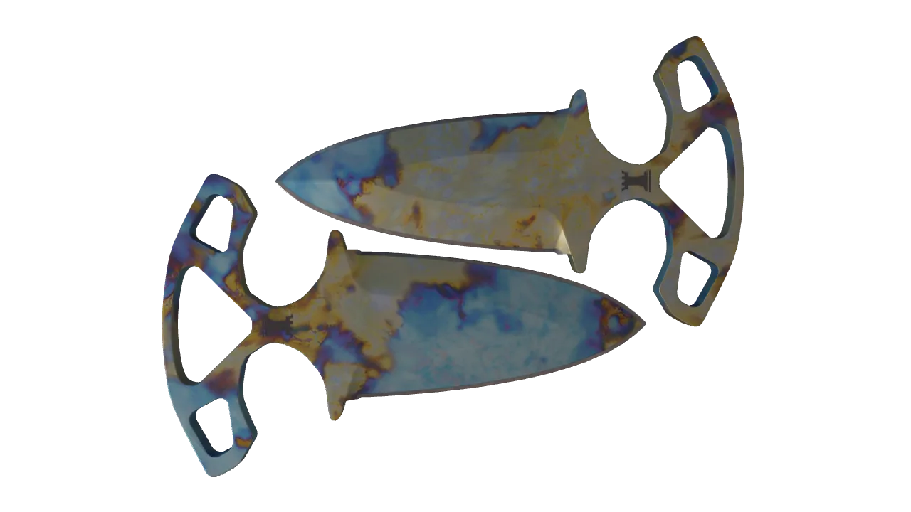 Shadow Daggers | Case Hardened seed #430, back