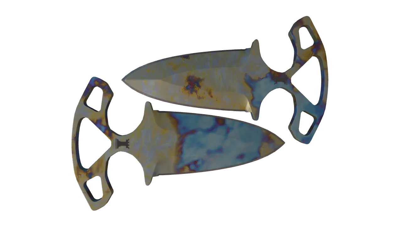 Shadow Daggers | Case Hardened seed #441, back