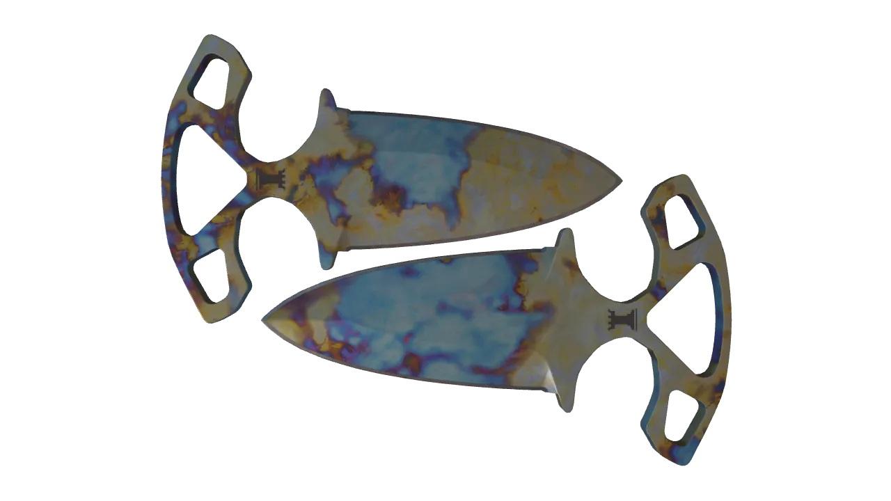 Shadow Daggers | Case Hardened seed #445, front