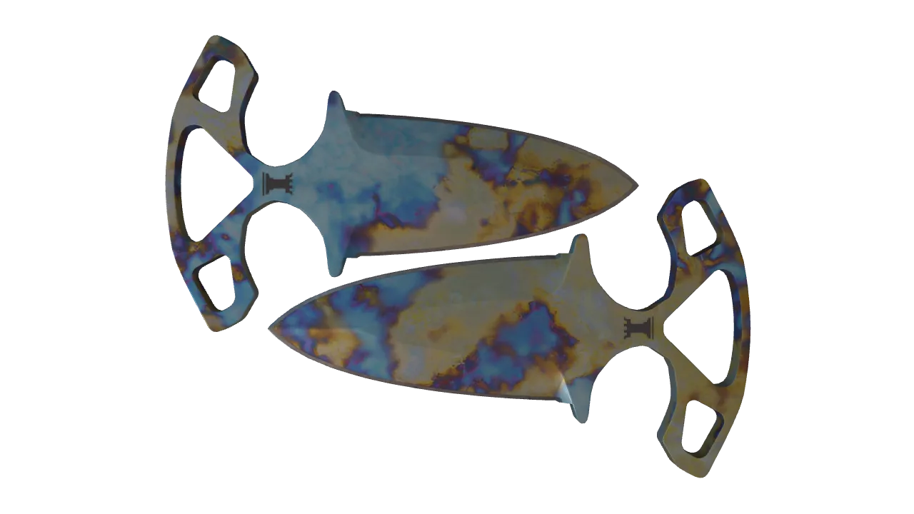 Shadow Daggers | Case Hardened seed #458, front