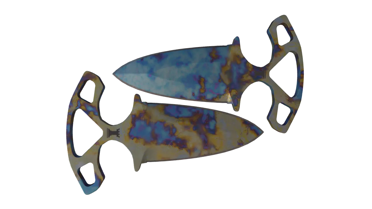 Shadow Daggers | Case Hardened seed #468, back