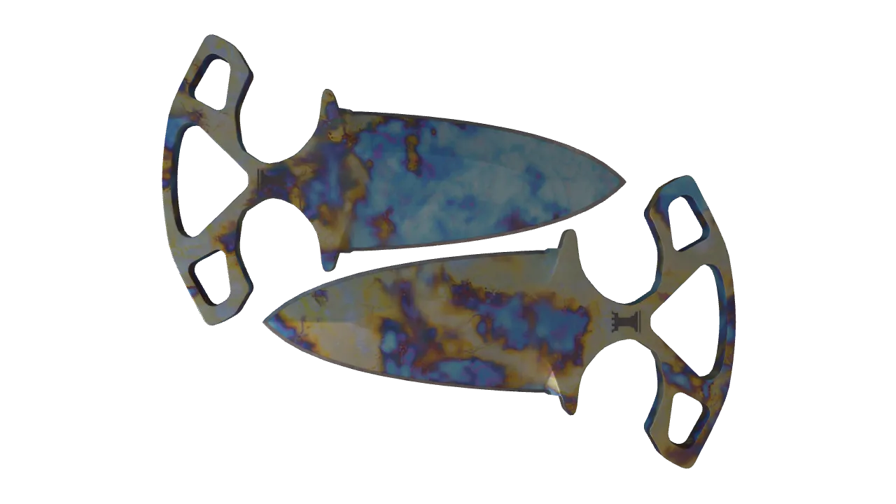 Shadow Daggers | Case Hardened seed #468, front