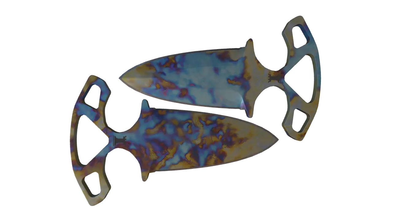 Shadow Daggers | Case Hardened seed #488, back