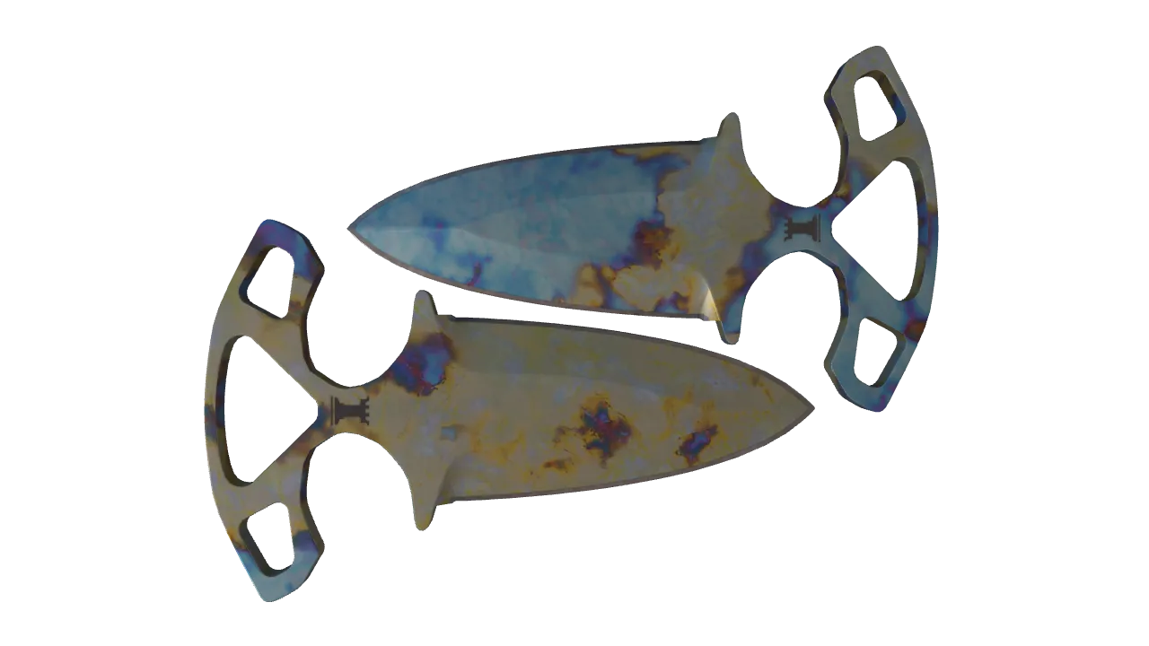 Shadow Daggers | Case Hardened seed #497, back
