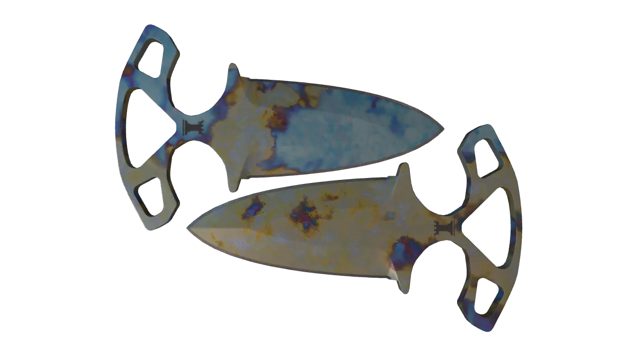 Shadow Daggers | Case Hardened seed #497, front