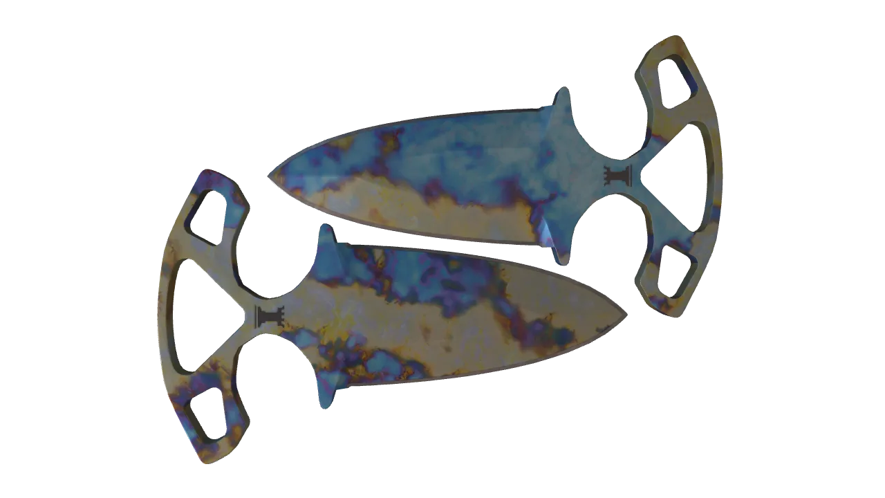 Shadow Daggers | Case Hardened seed #501, back