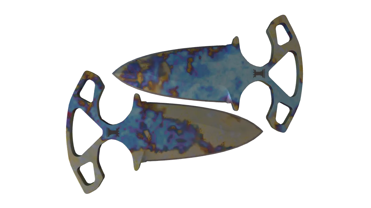 Shadow Daggers | Case Hardened seed #505, back