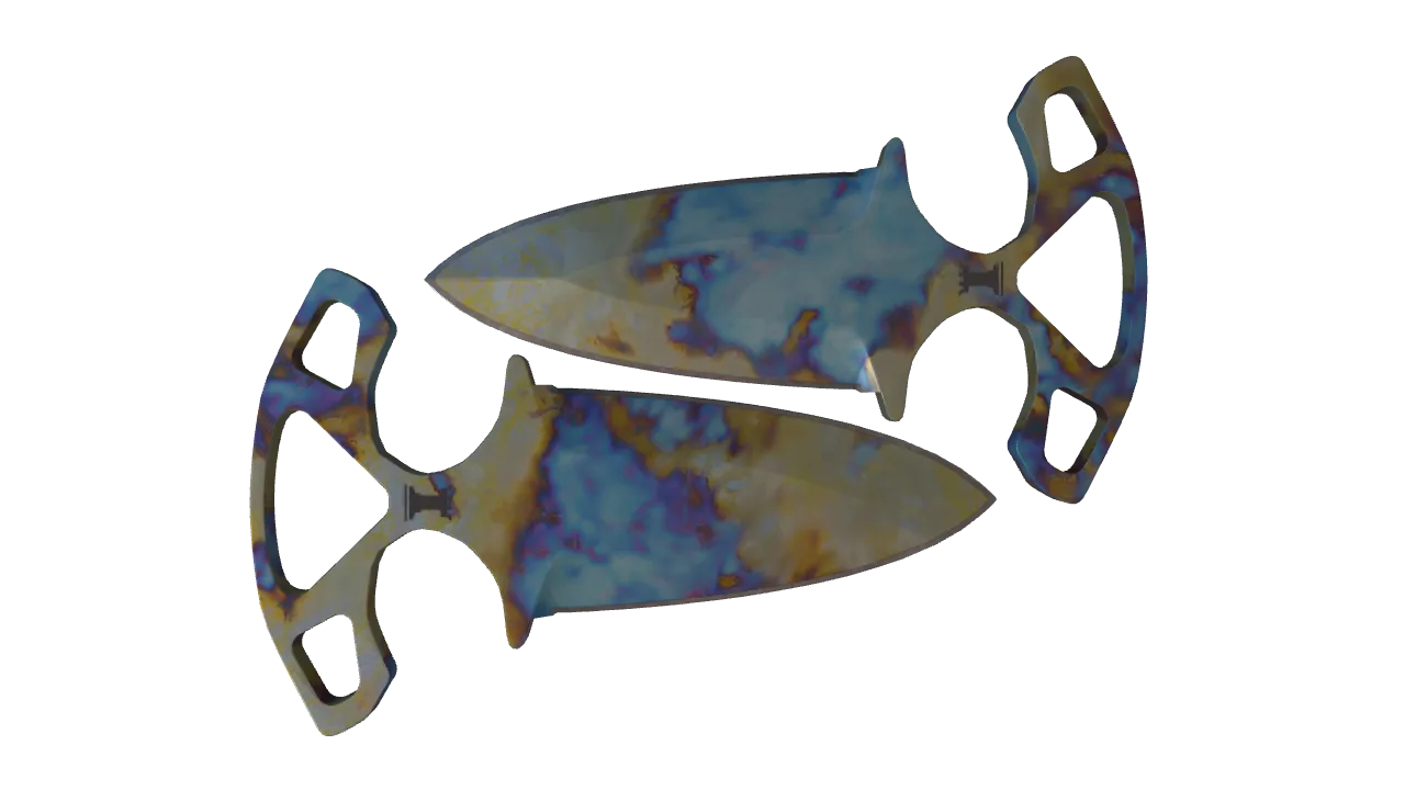 Shadow Daggers | Case Hardened seed #506, back