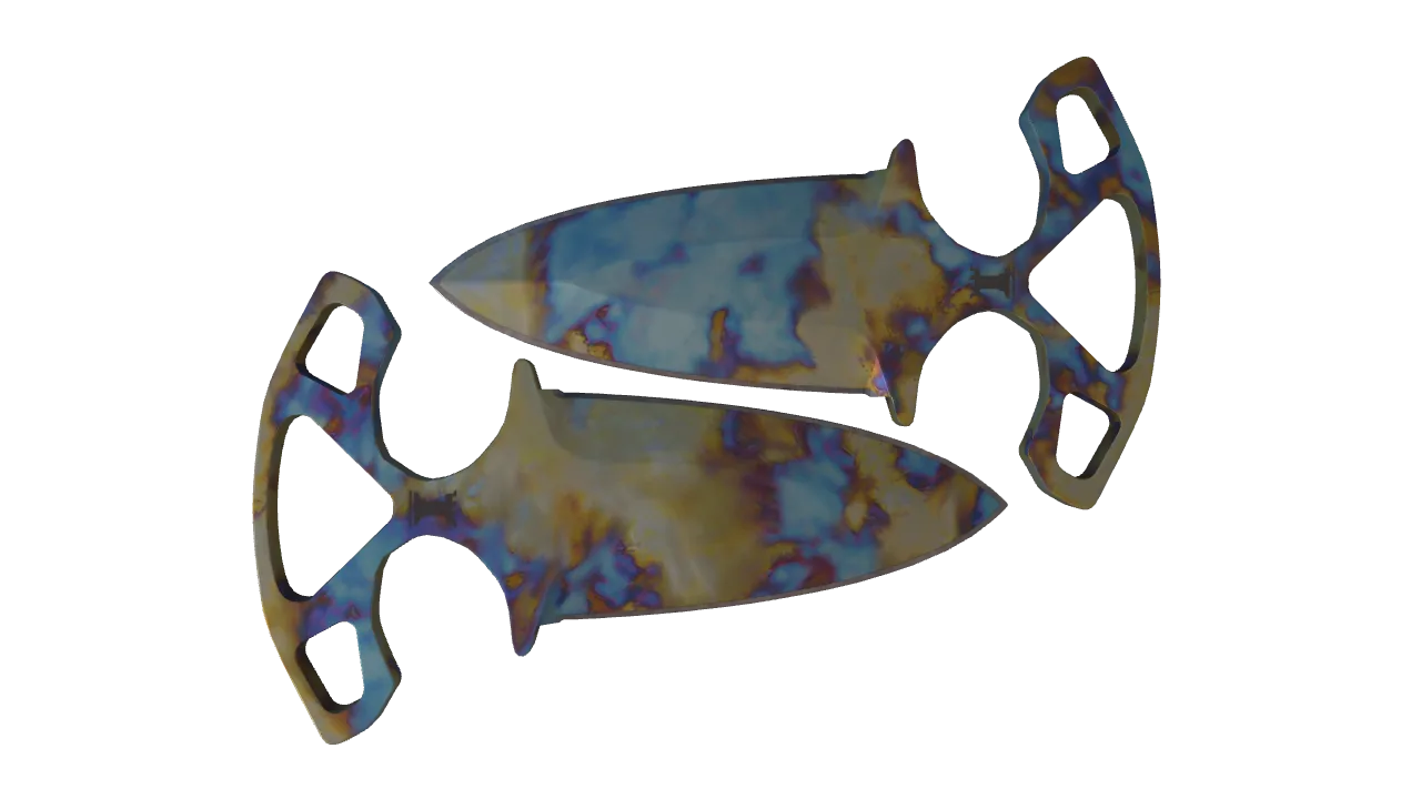Shadow Daggers | Case Hardened seed #516, back