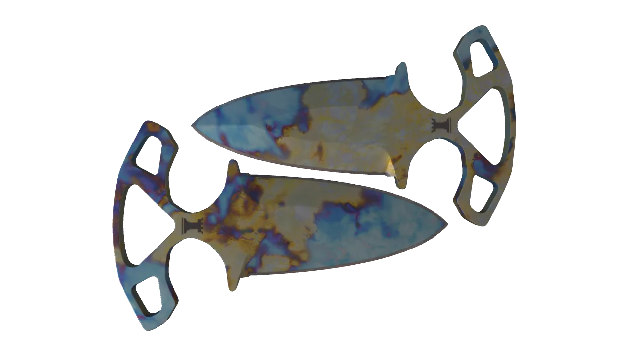 Shadow Daggers | Case Hardened seed #525, back