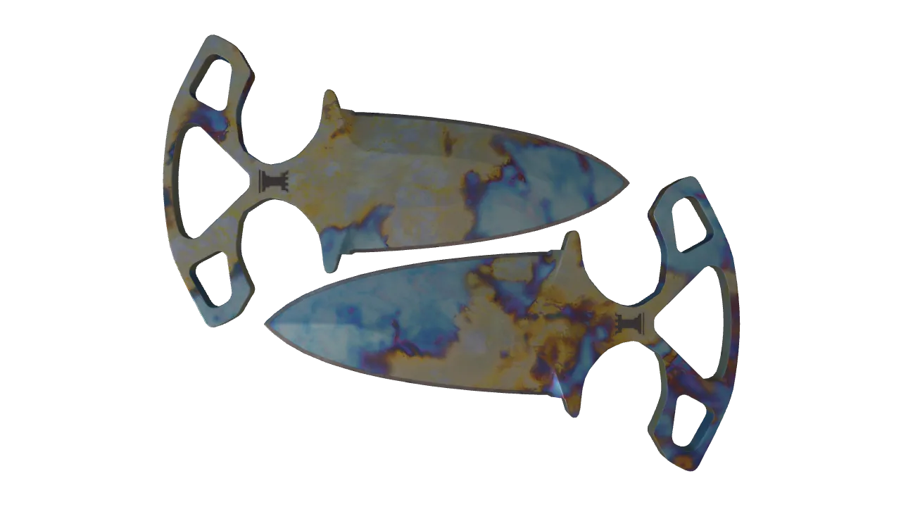 Shadow Daggers | Case Hardened seed #525, front