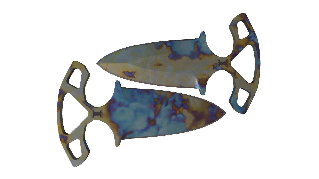 Shadow Daggers | Case Hardened seed #546, back