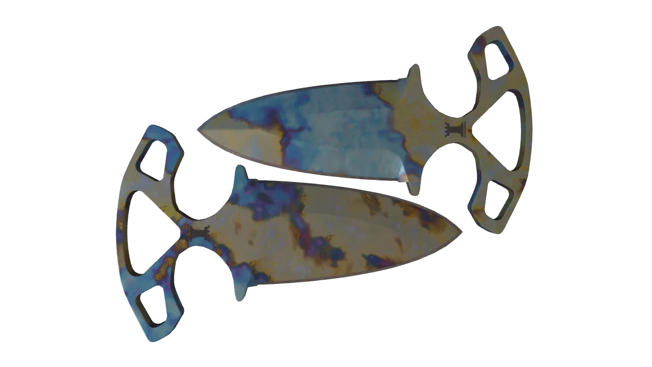 Shadow Daggers | Case Hardened seed #55, back