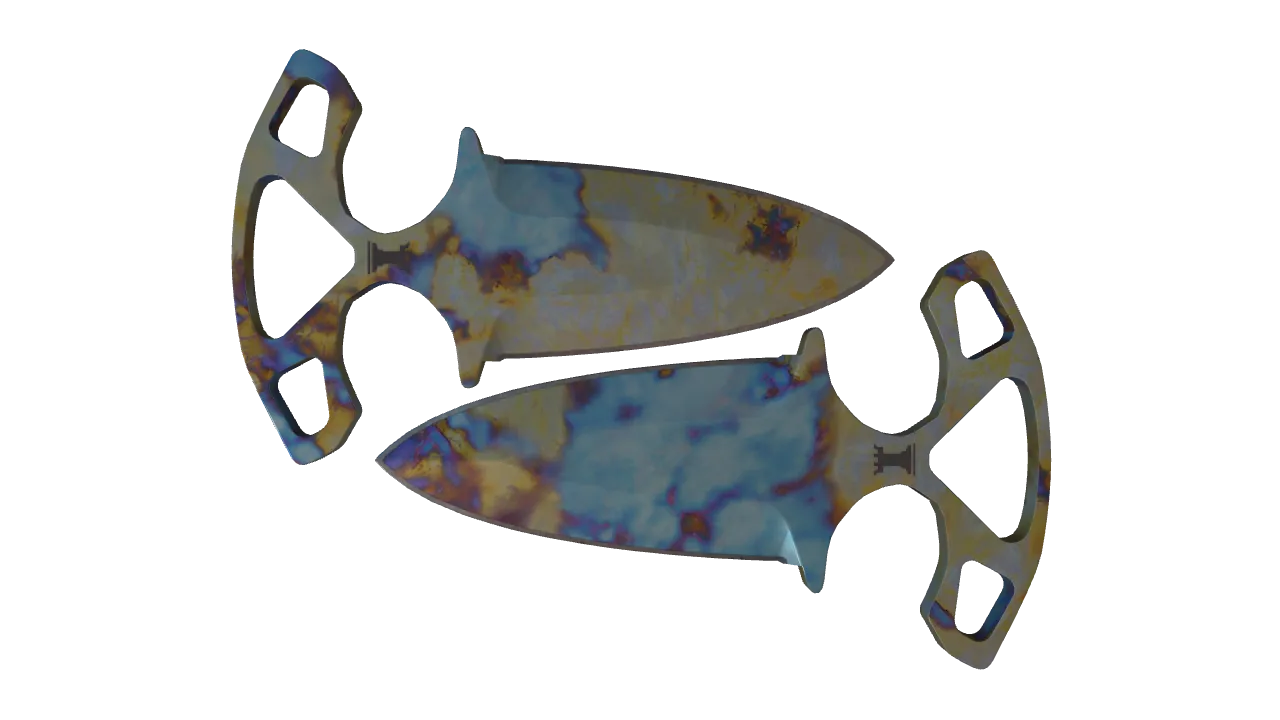 Shadow Daggers | Case Hardened seed #553, front