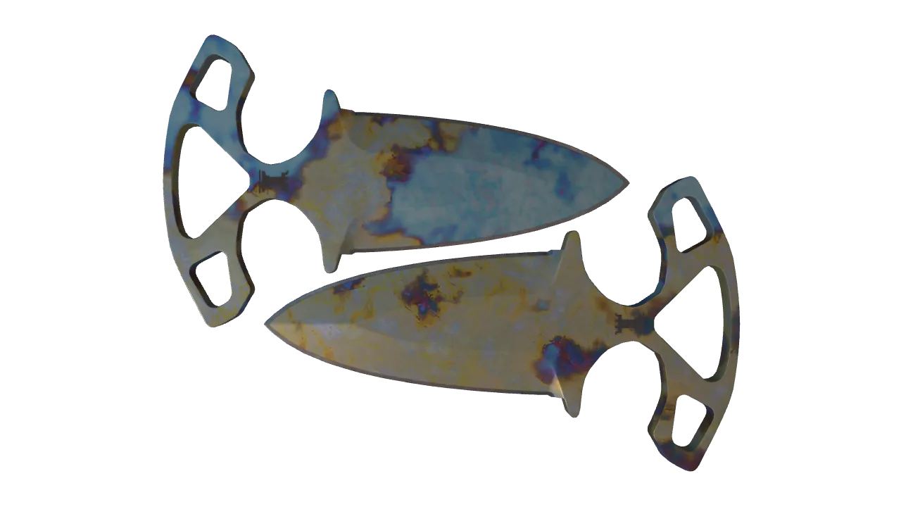 Shadow Daggers | Case Hardened seed #557, front