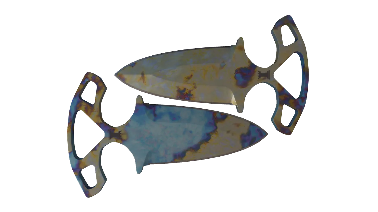 Shadow Daggers | Case Hardened seed #564, back