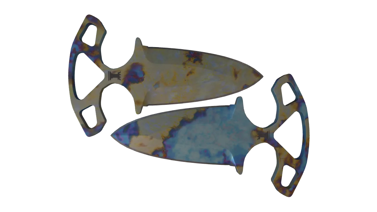Shadow Daggers | Case Hardened seed #564, front