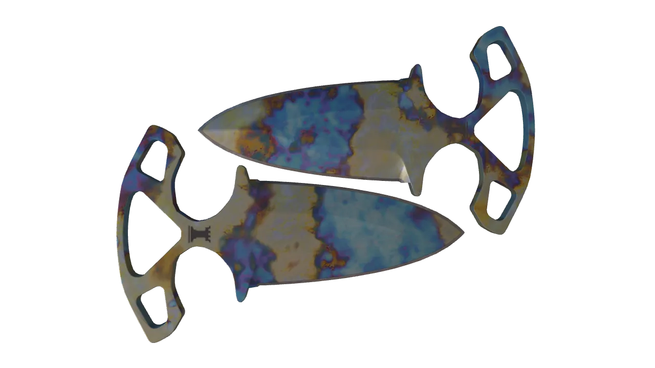 Shadow Daggers | Case Hardened seed #569, back