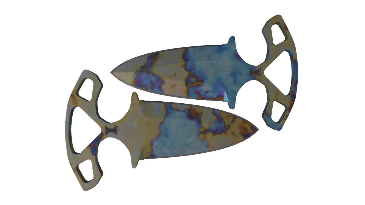 Shadow Daggers | Case Hardened seed #570, back
