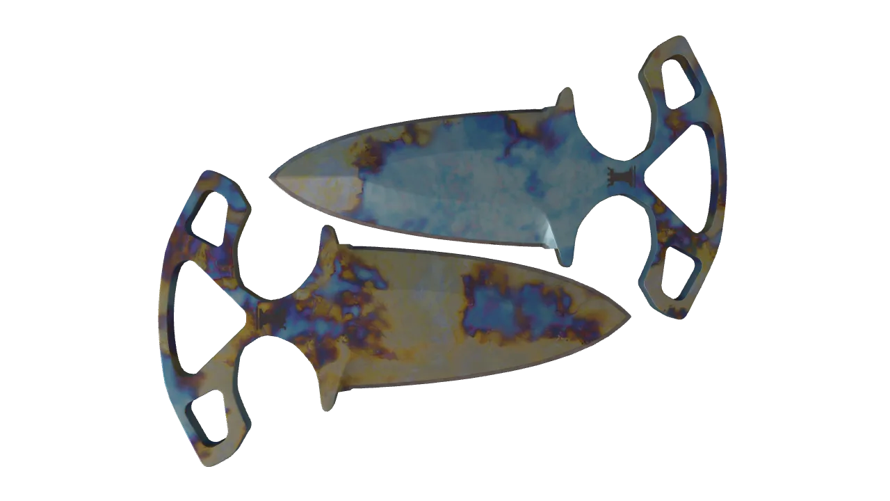 Shadow Daggers | Case Hardened seed #576, back