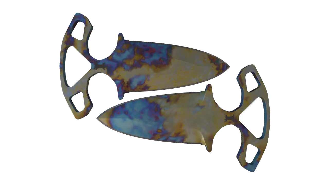 Shadow Daggers | Case Hardened seed #584, front