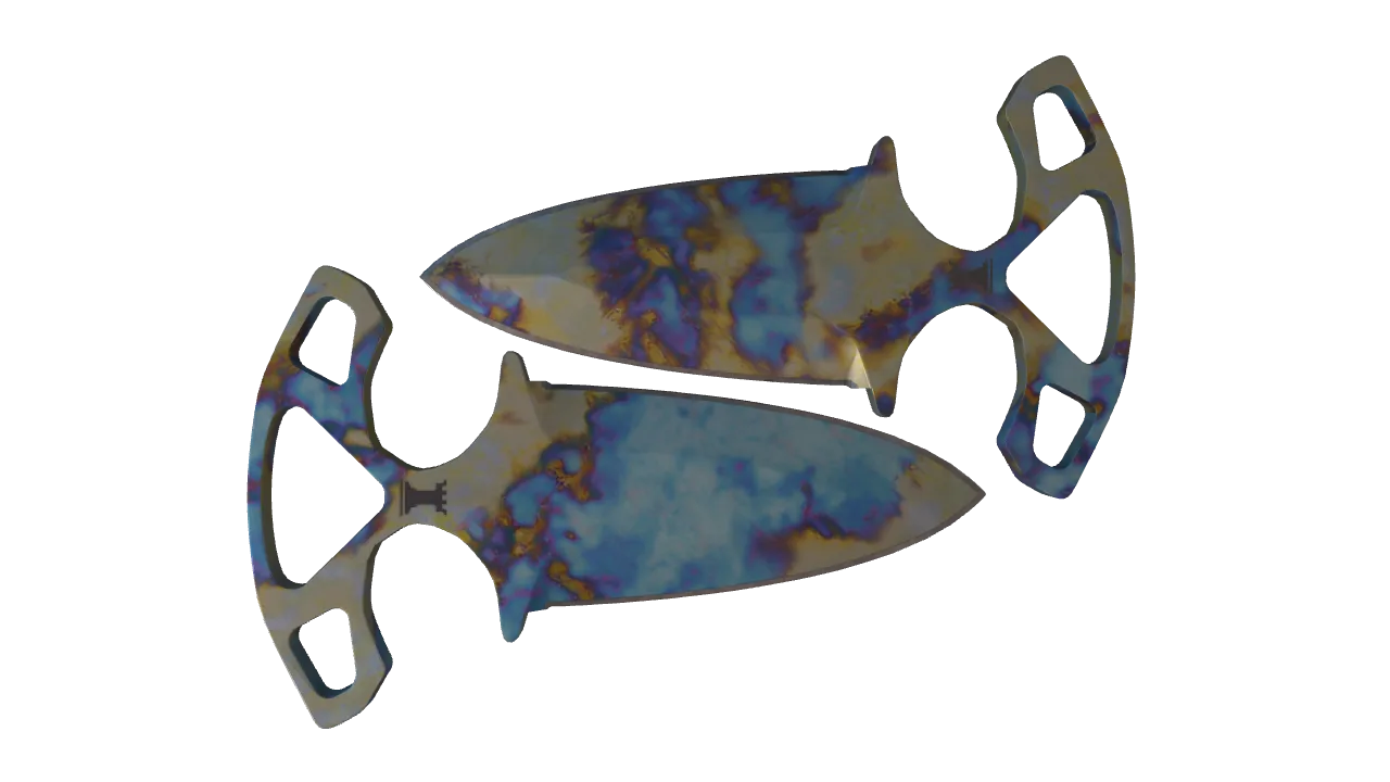 Shadow Daggers | Case Hardened seed #59, back