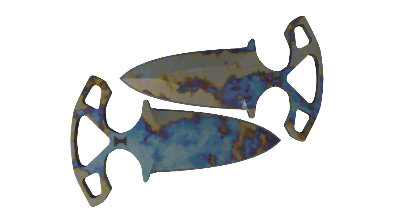 Shadow Daggers | Case Hardened seed #601, back