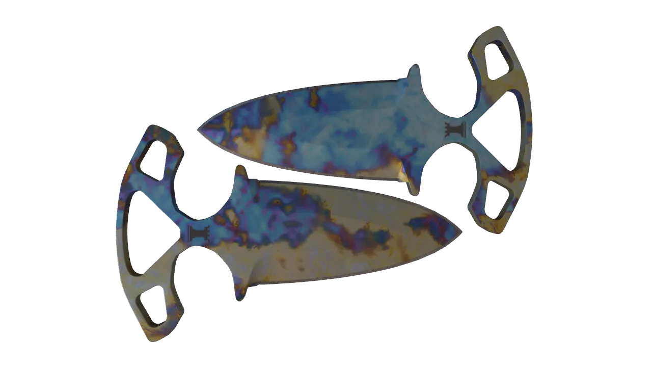 Shadow Daggers | Case Hardened seed #609, back