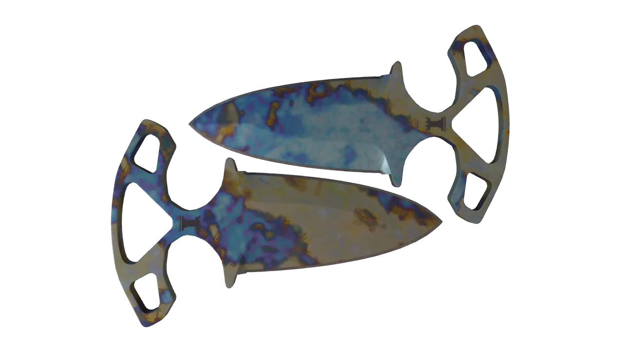 Shadow Daggers | Case Hardened seed #618, back