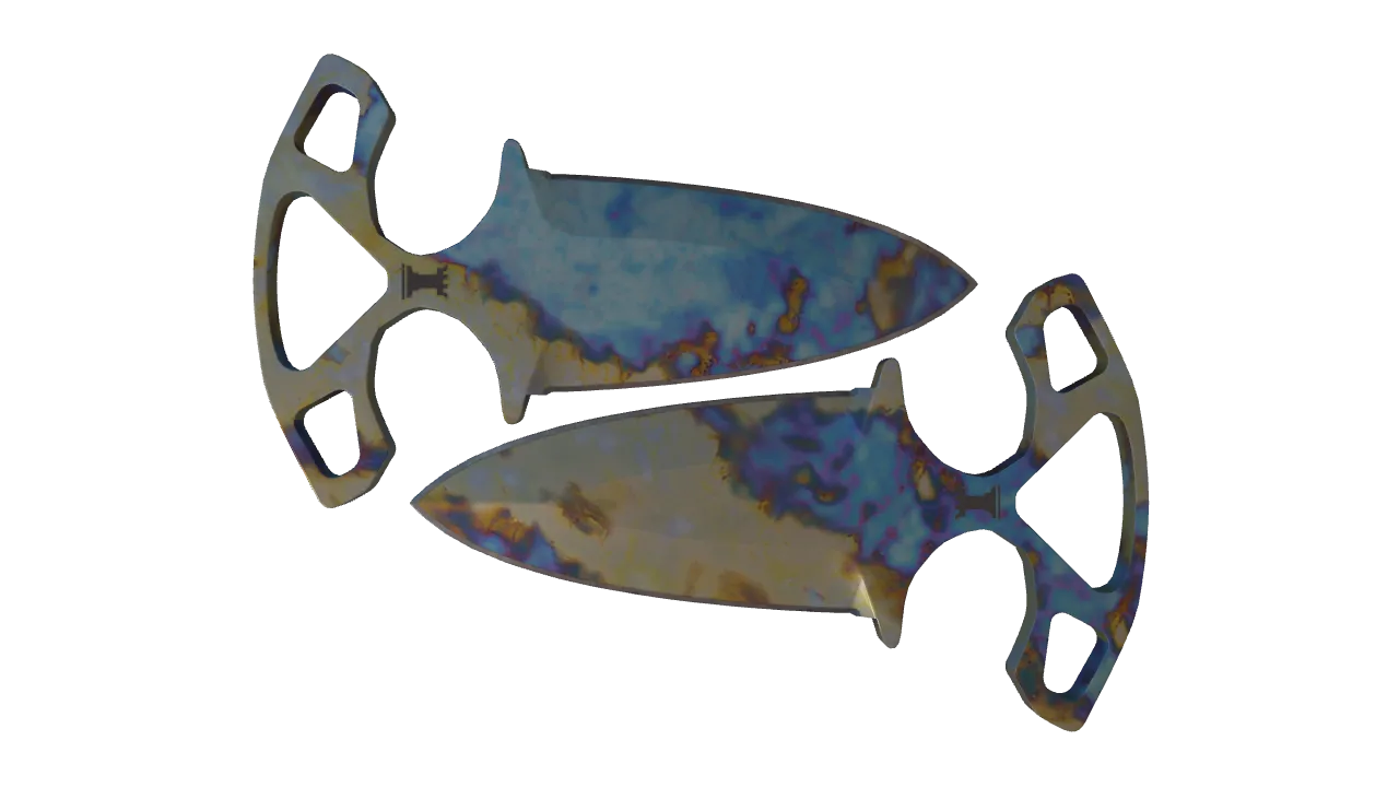 Shadow Daggers | Case Hardened seed #618, front